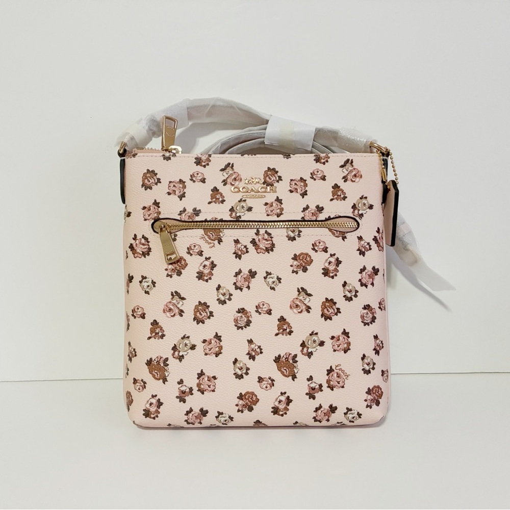 🌸Coach Pink Floral Print Crossbody Bag